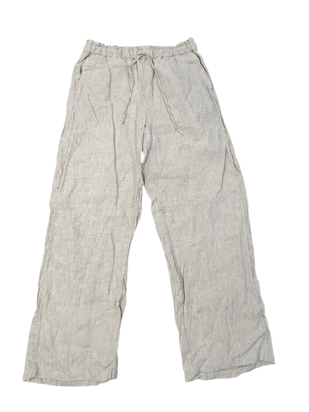 J. Crew Linen Elastic Waist Drawstring Women’s Pants Small 15-18x27 Flowy Casual